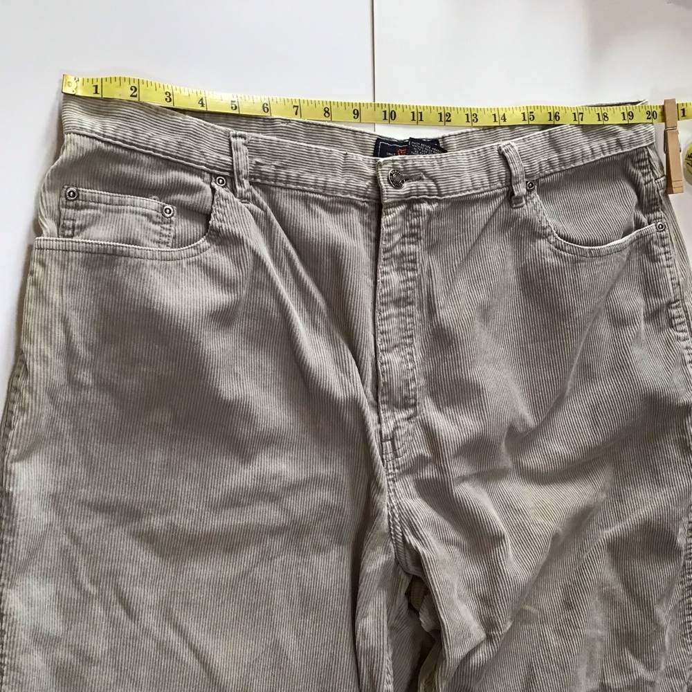 Route 66 Pants Mens Sz 42x30 Beige Corduroy Loose Fit Y2K Vintage Standard Wale - Picture 6 of 15